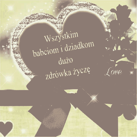 Życzenia w sercu dla Babci i Dziadka